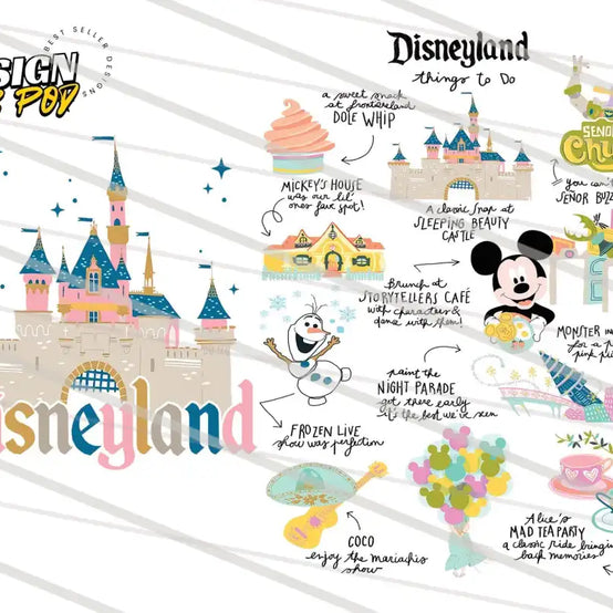 Disneyland Things To Do Bundle PNG