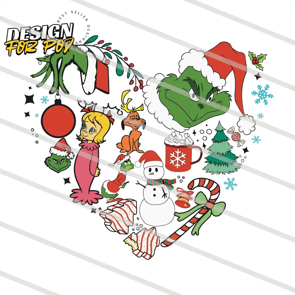 Funny Christmas Grinch Characters PNG