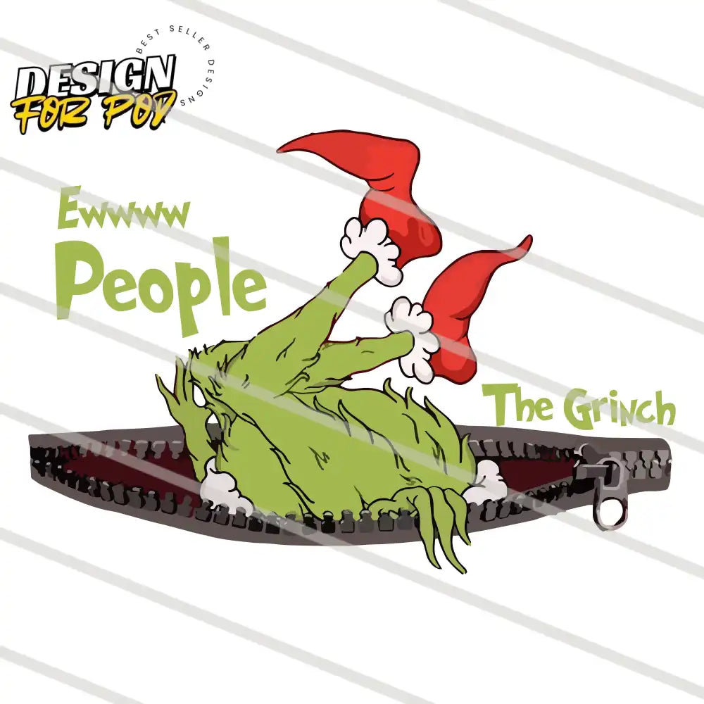 Funny Ew People The Grinch Christmas PNG