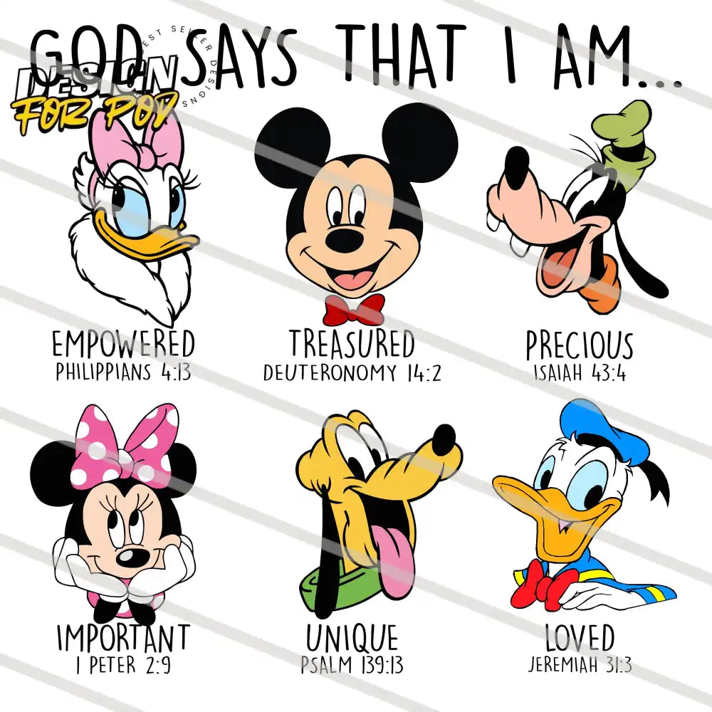 God Says That I Am Bundle 2 PNG