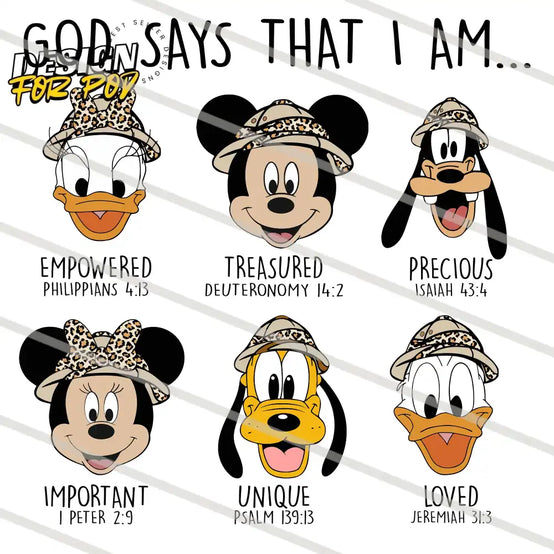 God Says That I Am Bundle 2 PNG