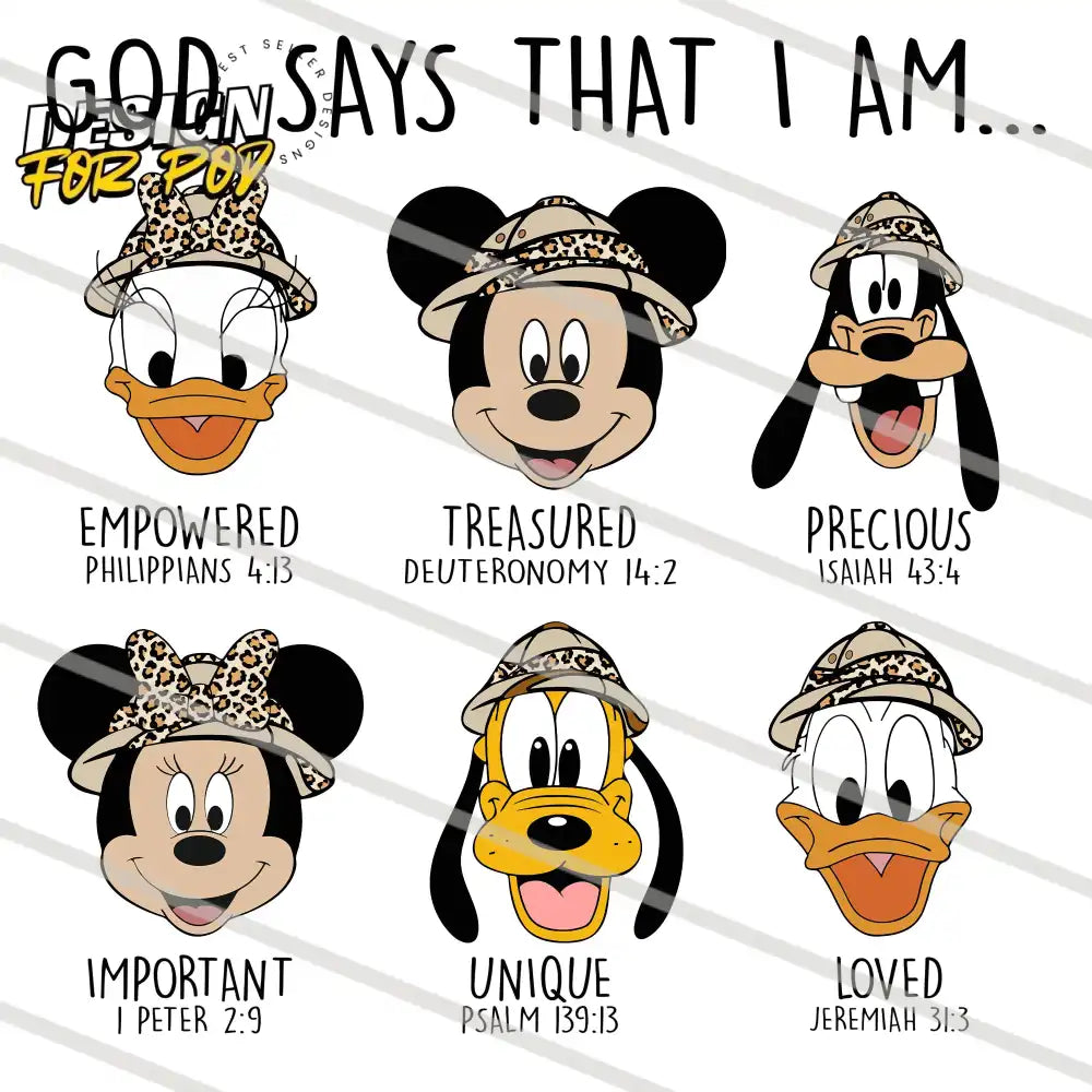 God Says That I Am Bundle 2 PNG