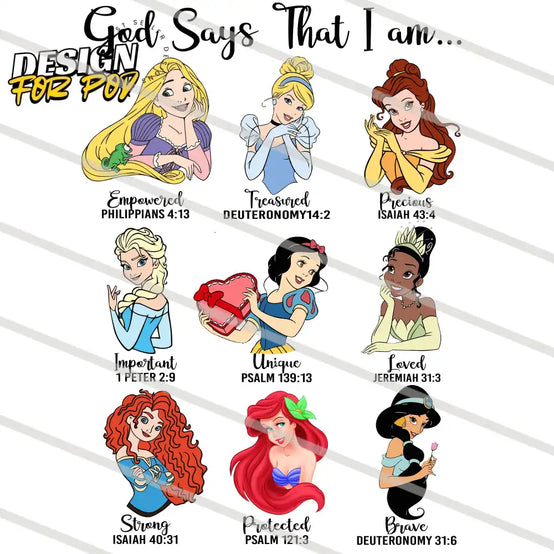 God Says That I Am Bundle 2 PNG