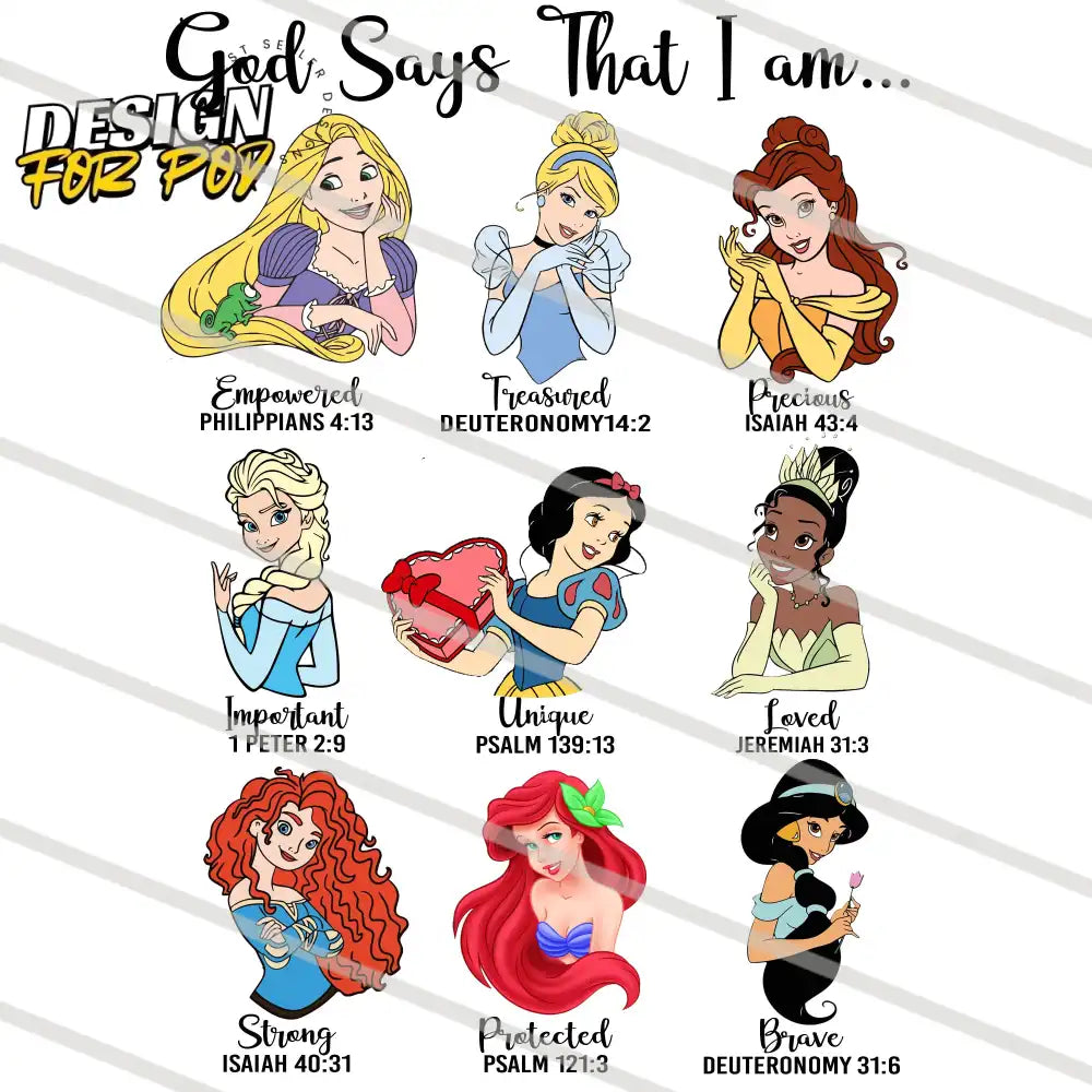 God Says That I Am Bundle 2 PNG