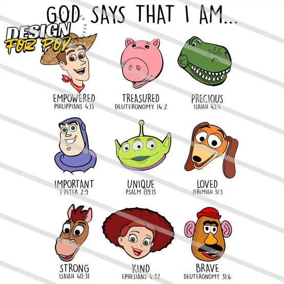 God Says That I Am Bundle 2 PNG