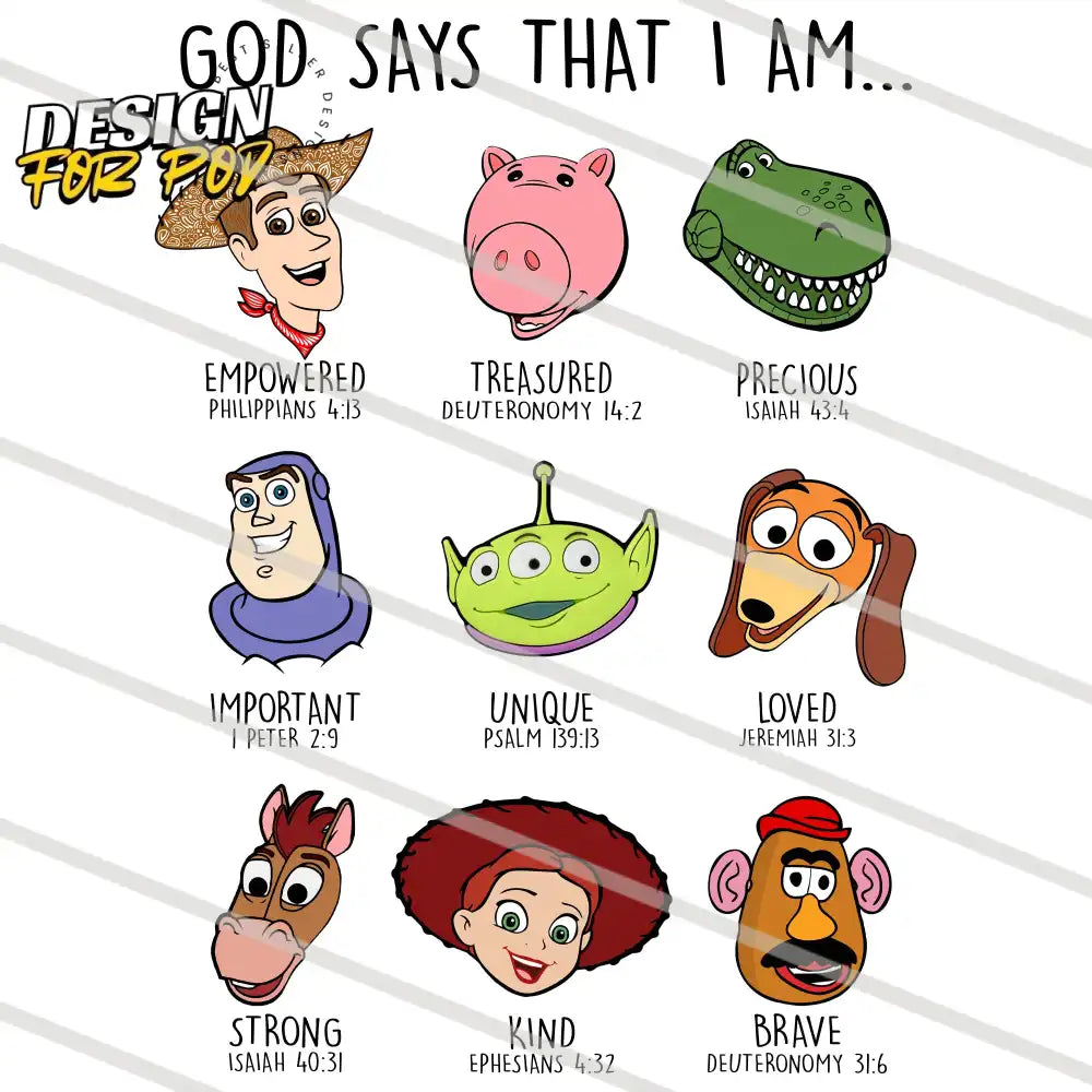 God Says That I Am Bundle 2 PNG