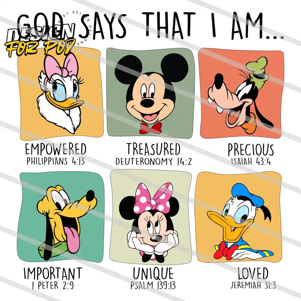 God Says That I Am Bundle PNG