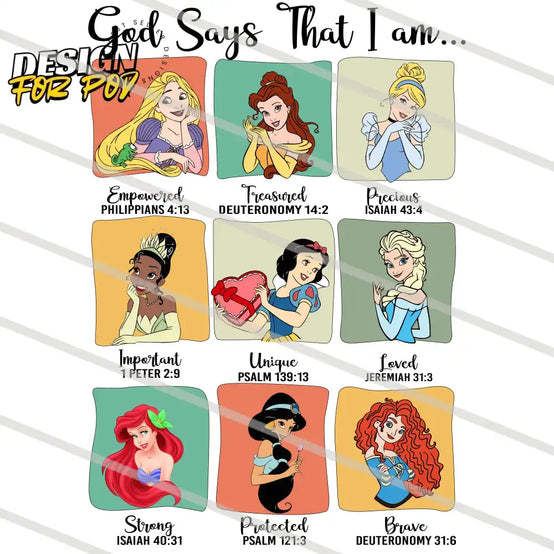 God Says That I Am Bundle PNG