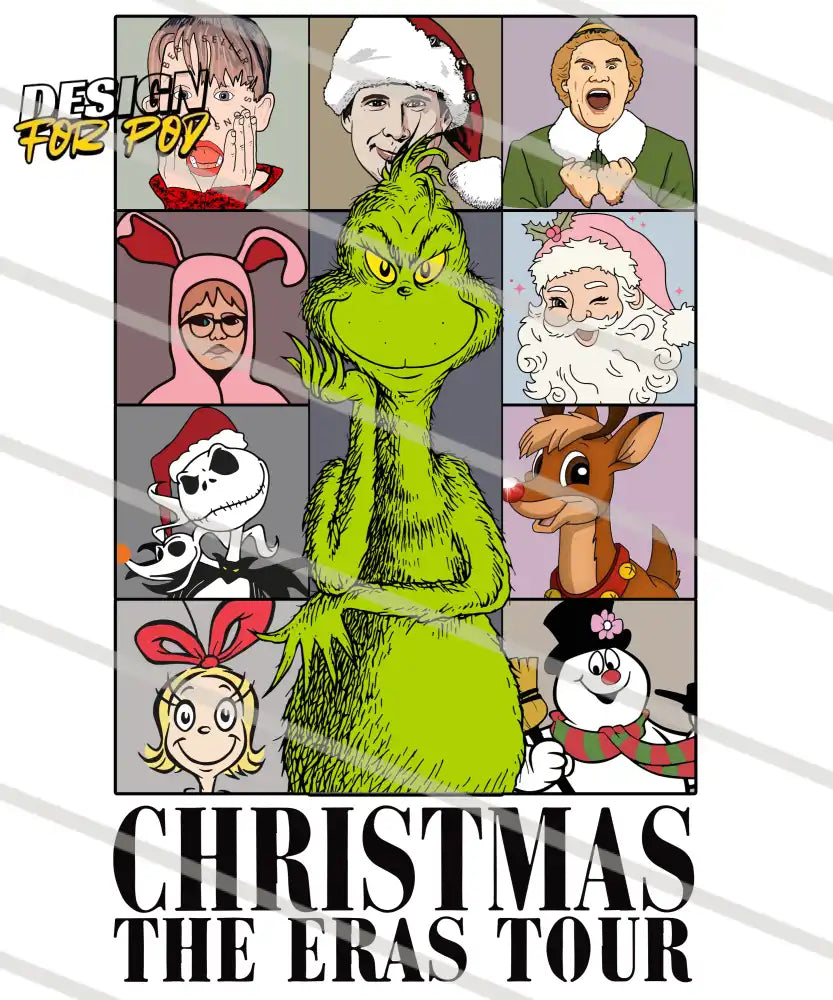 Grinch Christmas The Eras Tour PNG