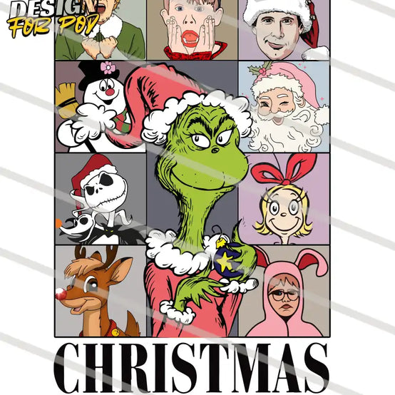 Grinch Christmas The Eras Tour Retro Movie PNG
