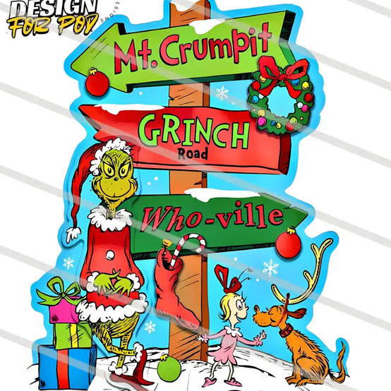 Grinch Road Whoville Mt Crumpit PNG