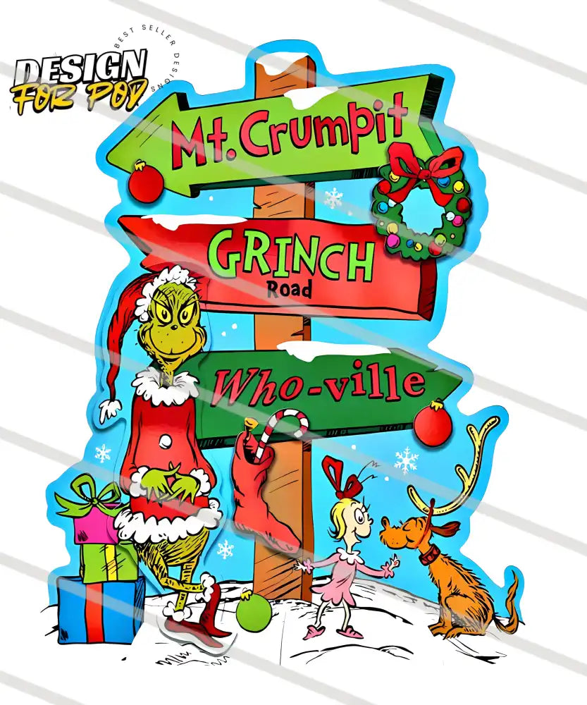 Grinch Road Whoville Mt Crumpit PNG