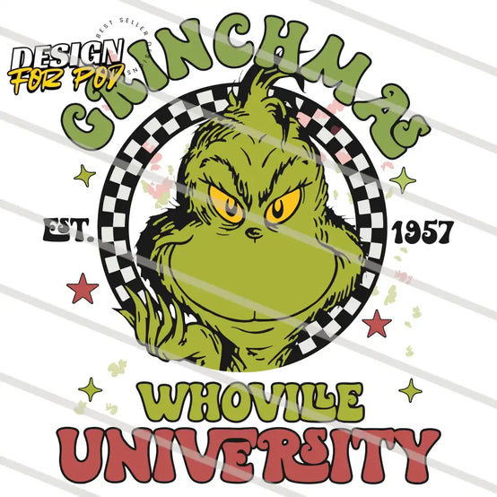 Grinchmas Whoville University Est 1957 PNG
