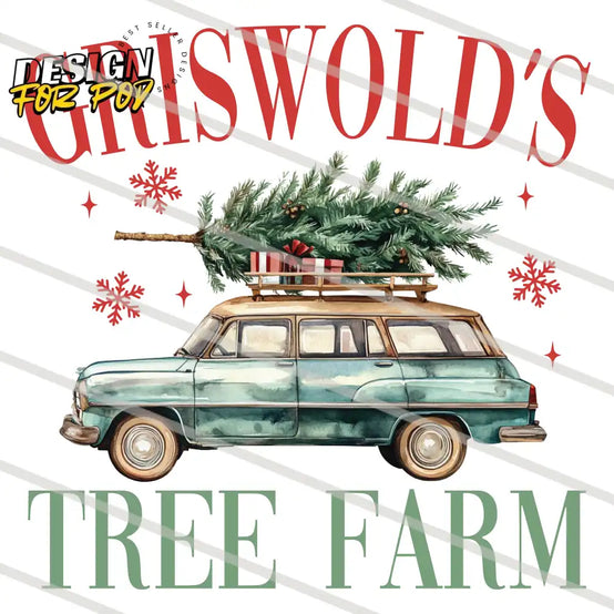 Griswold’s Tree Farm Green Car PNG