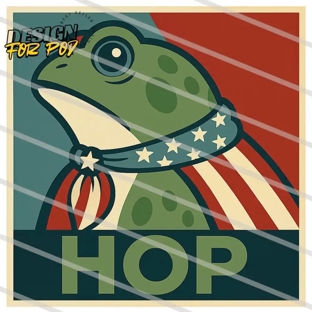 HOP Portland Frog Protest Design PNG