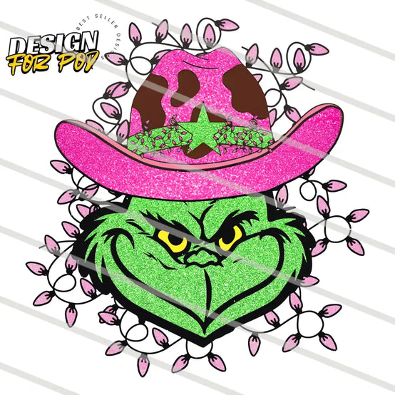Howdy Grinch Guy Christmas Cowboy PNG