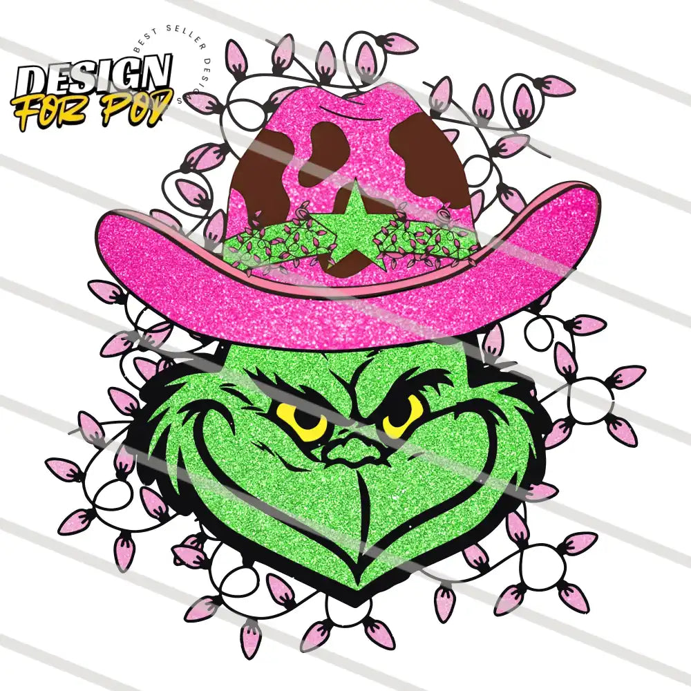 Howdy Grinch Guy Christmas Cowboy PNG