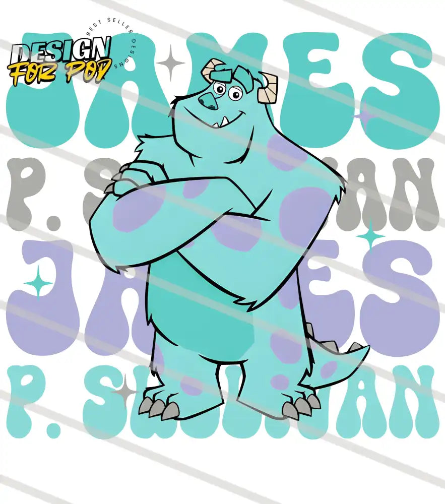 James P. Sullivan Disney PNG