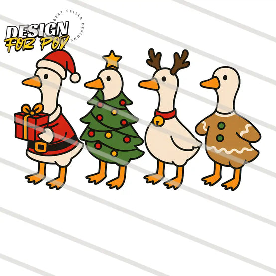 Just a Jolly Goose White PNG