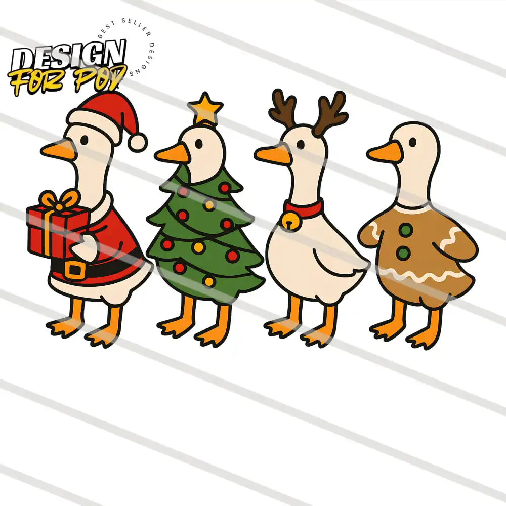 Just a Jolly Goose White PNG