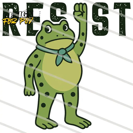 Left Arm Up Portland Frog Protest Resist PNG