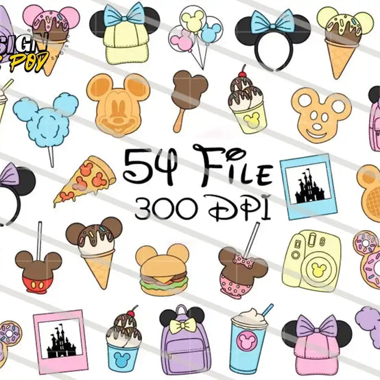 Magic World Clipart Bundle 54 files PNG