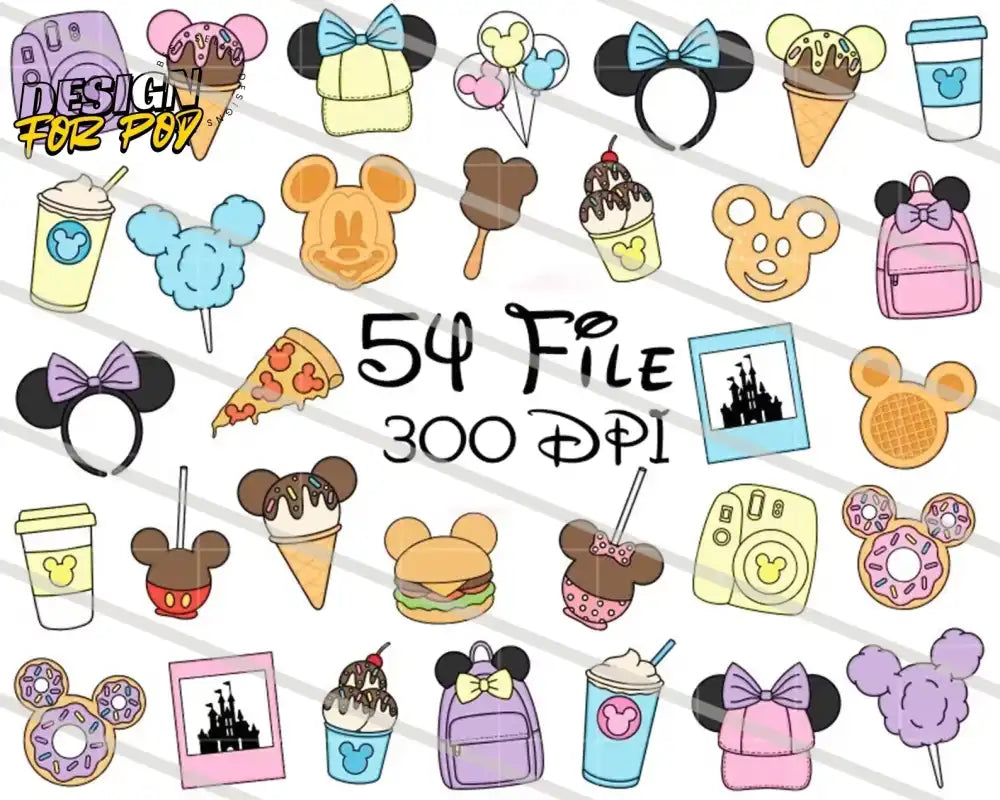 Magic World Clipart Bundle 54 files PNG