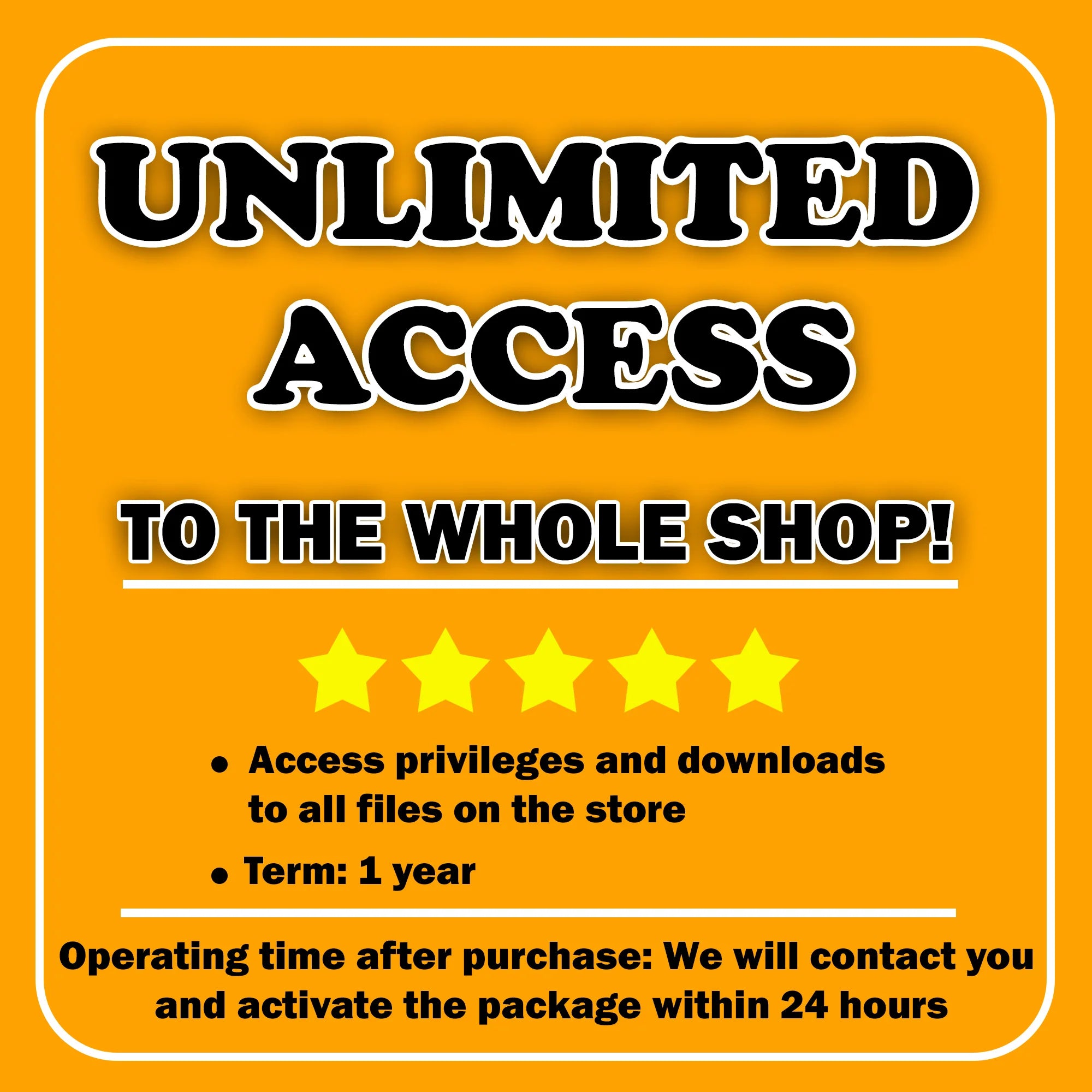 Whole Shop Bundle - Unlimited Download Package