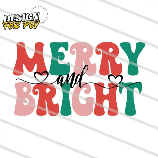 Merry and Bright PNG
