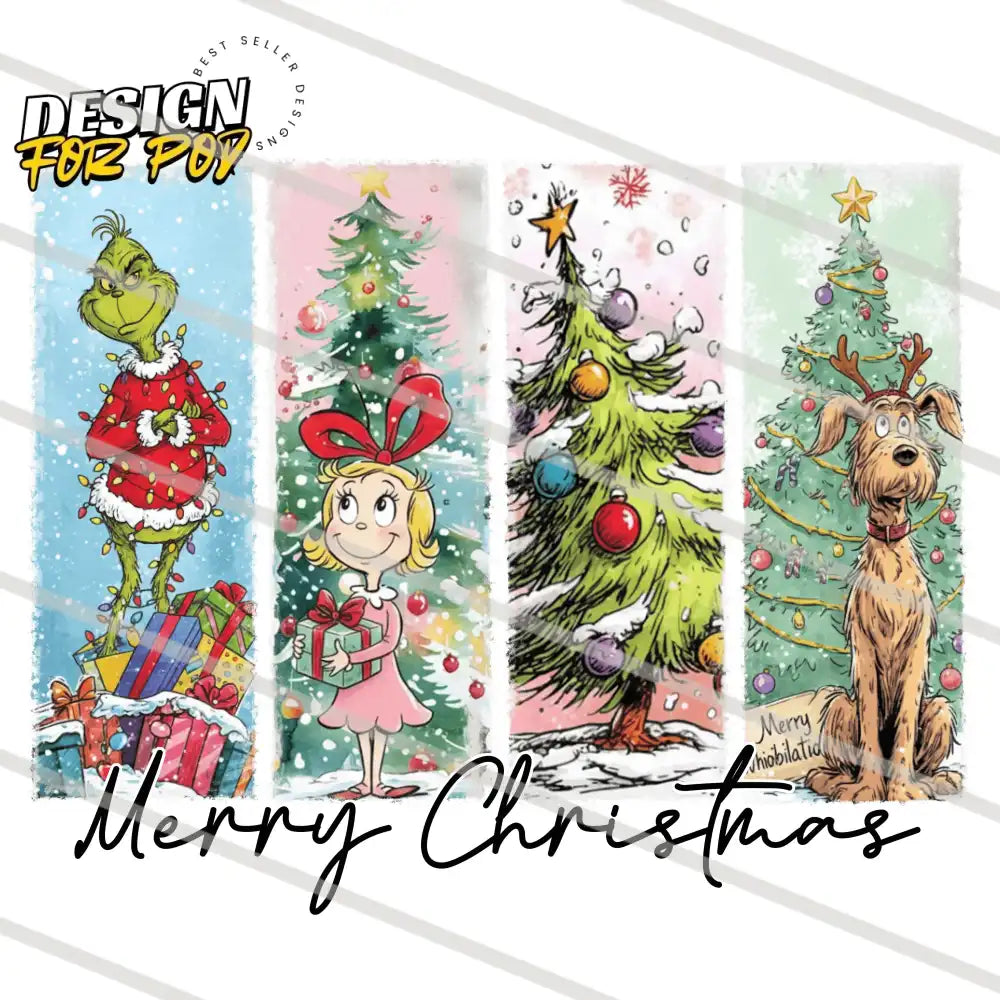Merry Christmas 4 Part Grinchy PNG