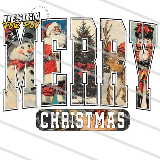 Merry Christmas Black PNG