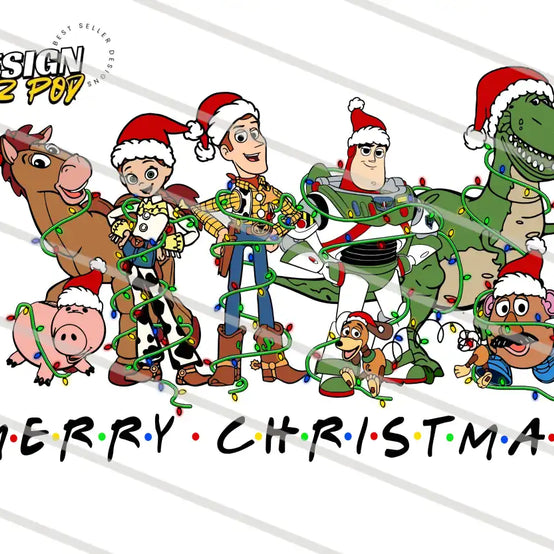 Merry Christmas Toy Story PNG