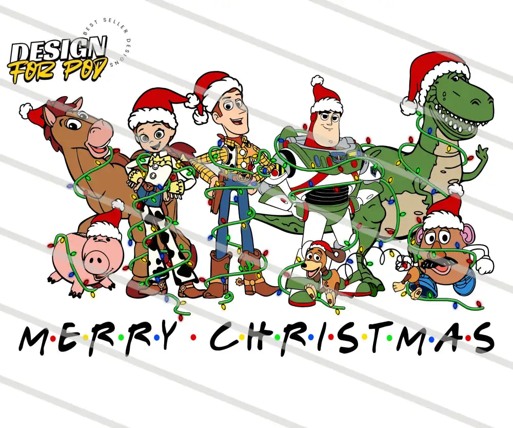 Merry Christmas Toy Story PNG