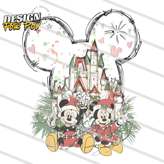 Mickey Swing Christmas Home PNG