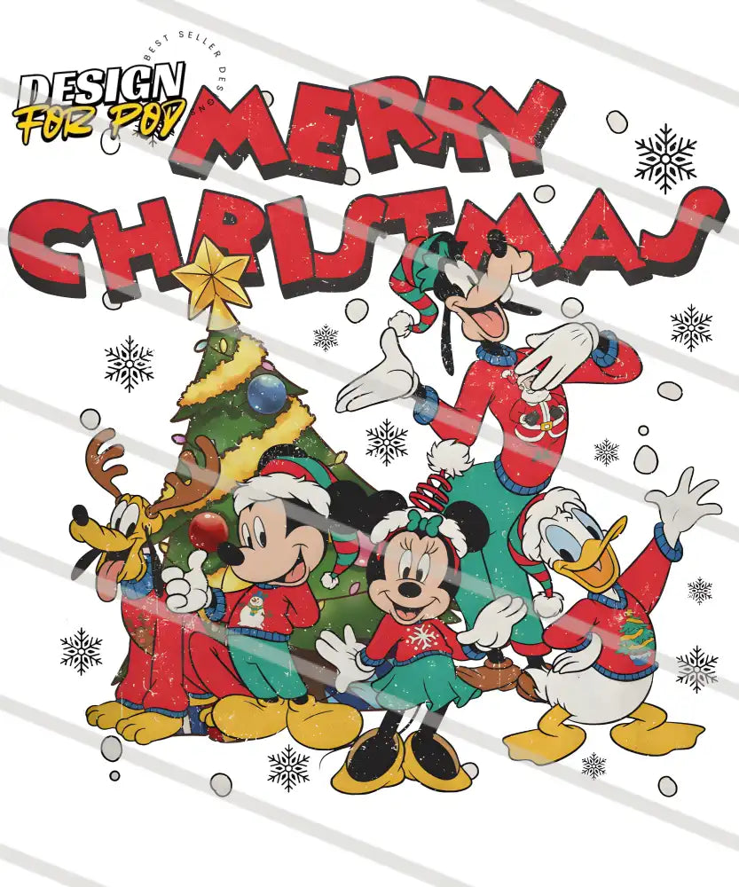 Mickey’s Family Very Merry Christmas PNG