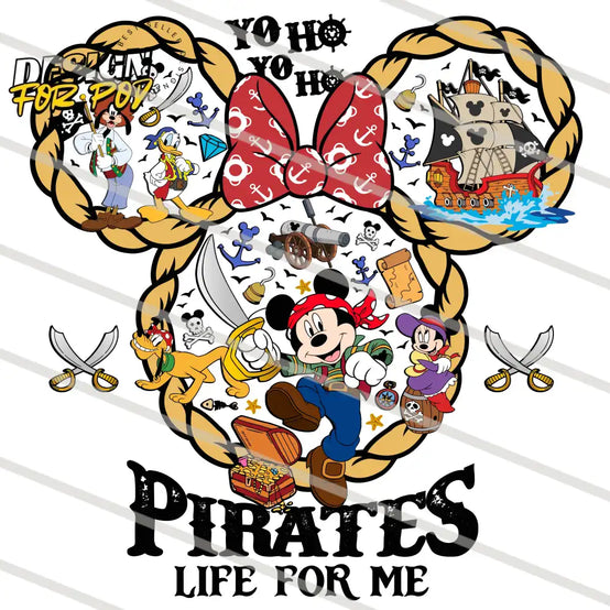 Minnie Pirates Life For Me Family Trip Cruise PNG
