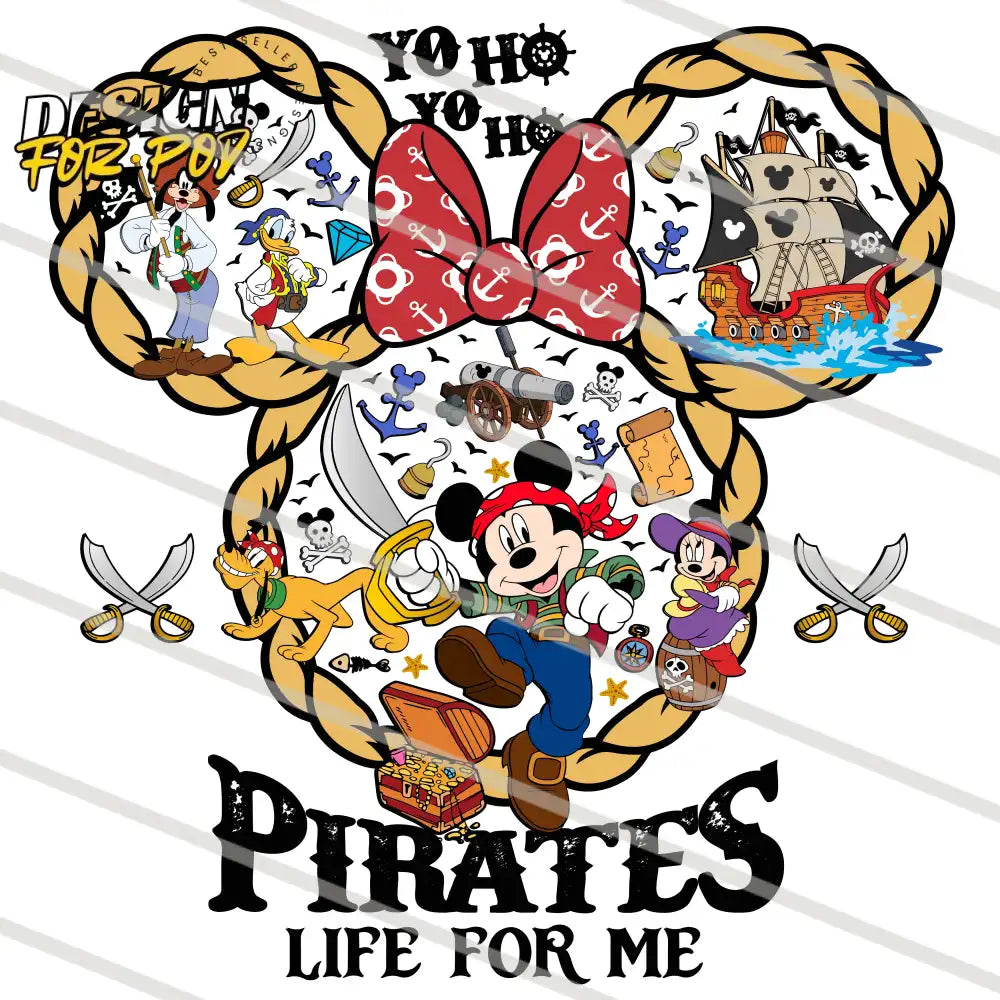 Minnie Pirates Life For Me Family Trip Cruise PNG