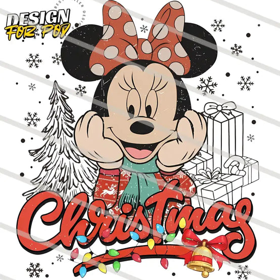 Minnie’s Christmas Gifts PNG