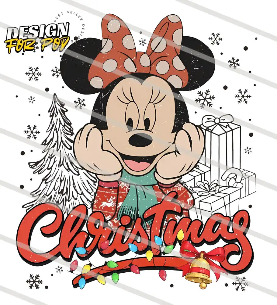 Minnie’s Christmas Gifts PNG