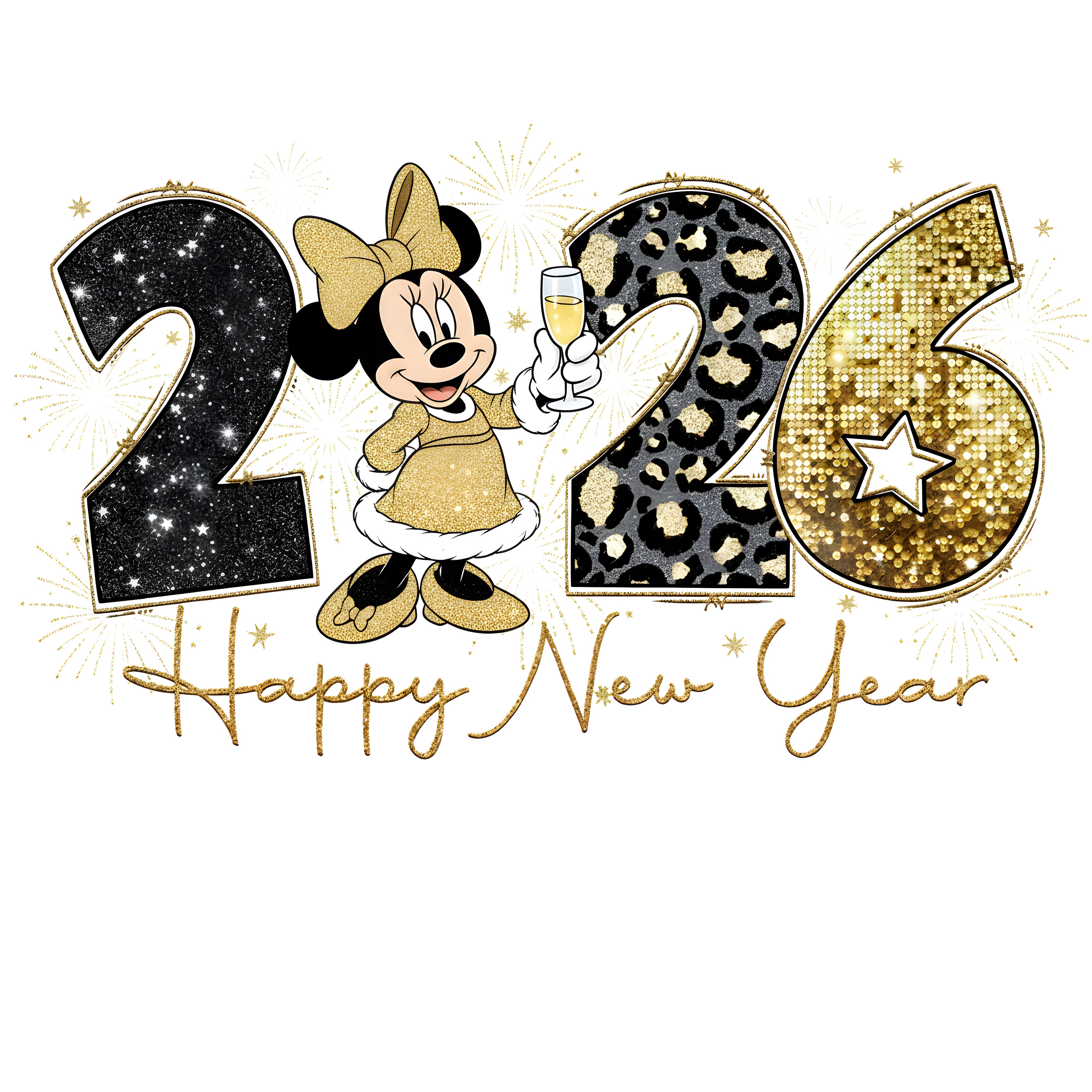 Mouse New Year 2026 PNG