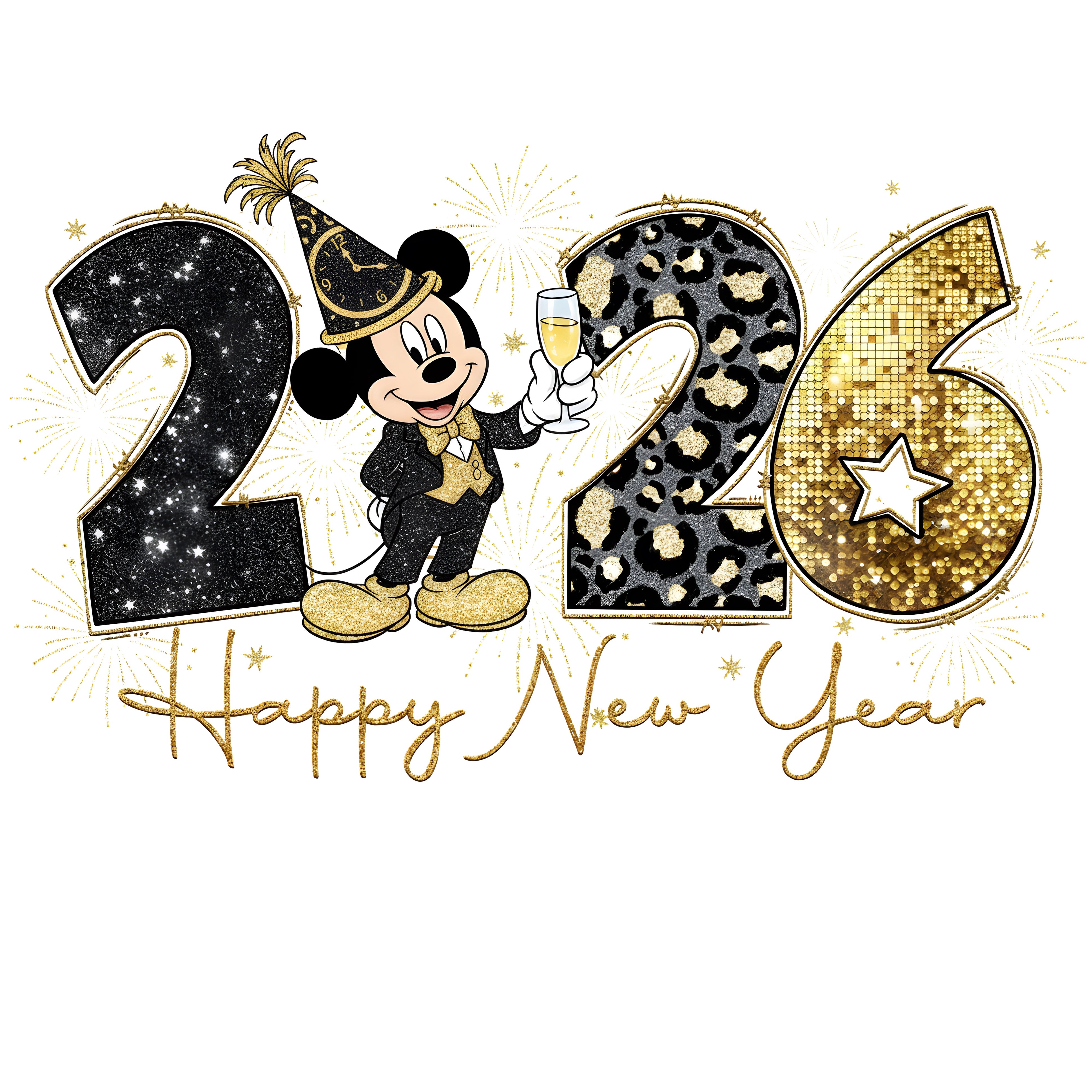 Mouse New Year 2026 PNG