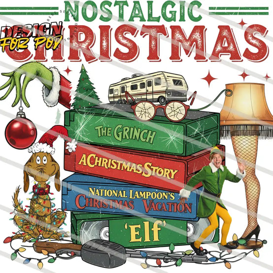 Nostalgic Retro Christmas PNG