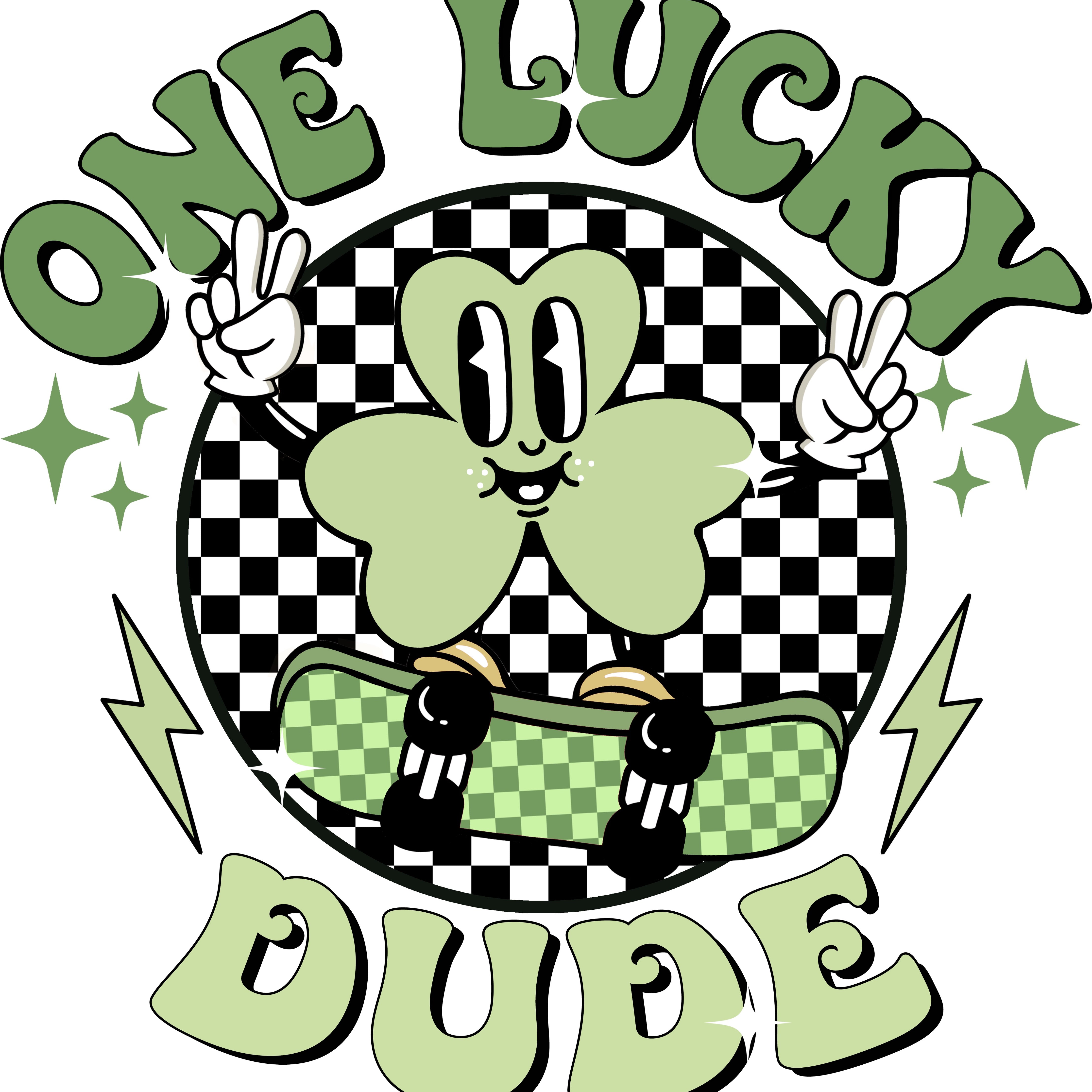 One Lucky Dude St. Patrick PNG