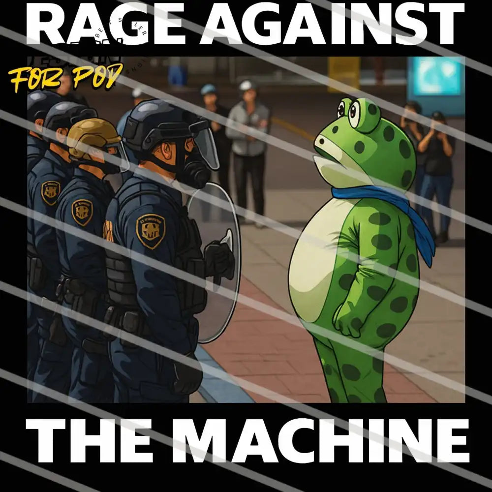Rage Against The Machine Portland Frog Protest Resist PNG