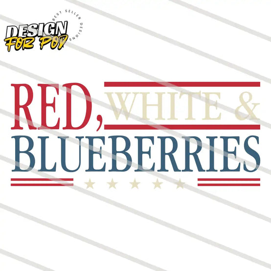 Red White and Blueberries PNG