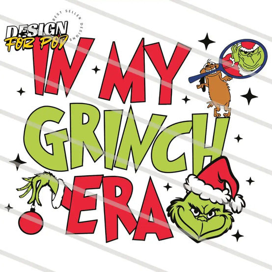 Retro In My Grinch Era Grinchmas PNG