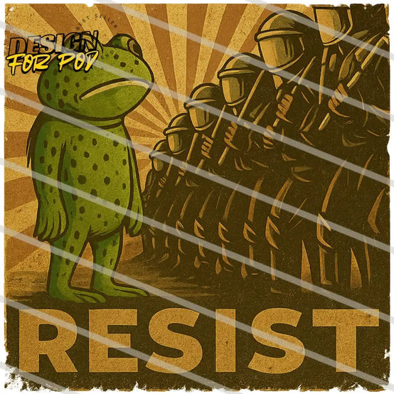 Retro Police Portland Frog Protest Resist PNG