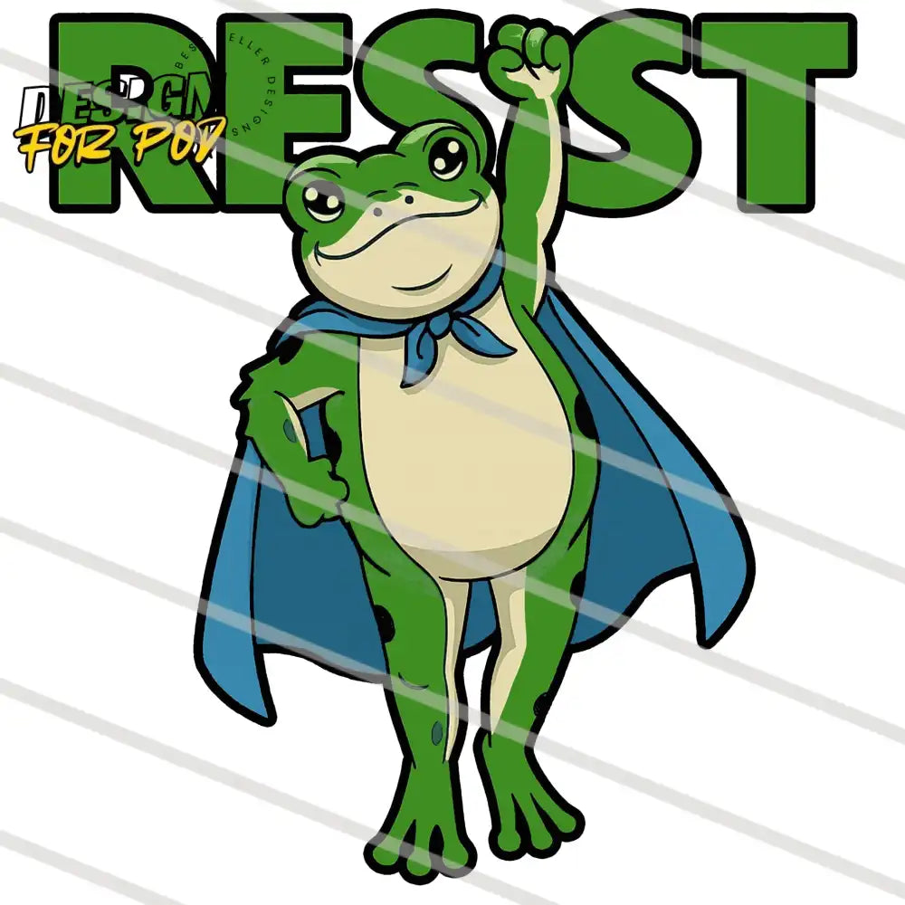 Super Hero Portland Frog Protest Resist PNG