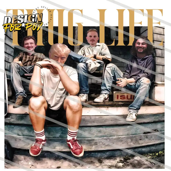Thug Life Trump Team PNG