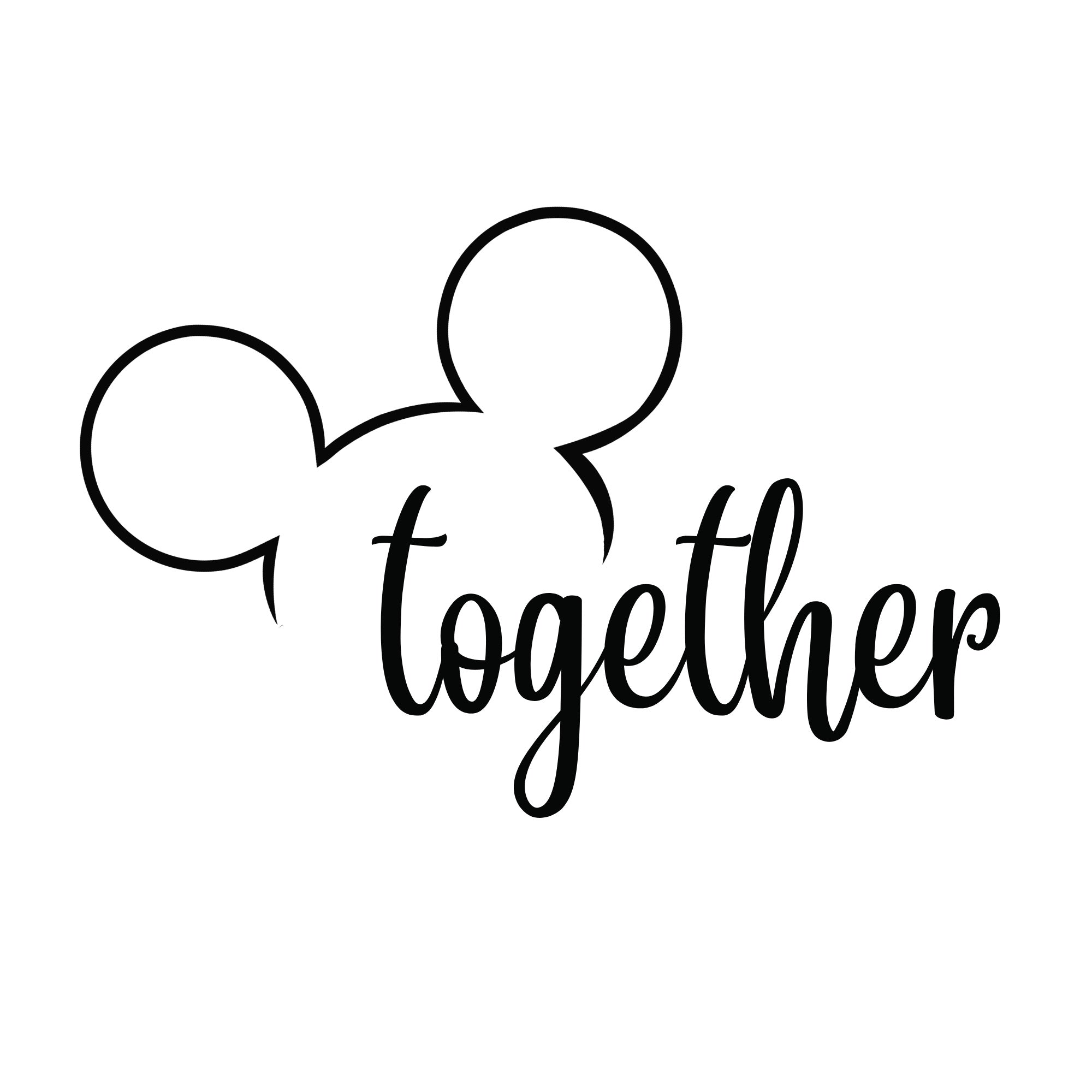 Mickey Together Valentine PNG
